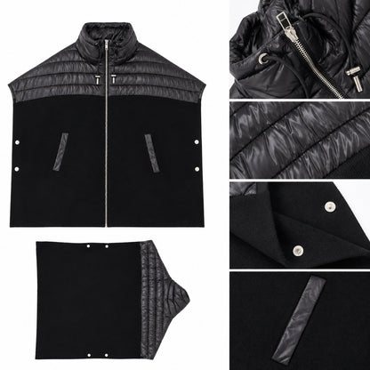 Kombinētā pončo veste