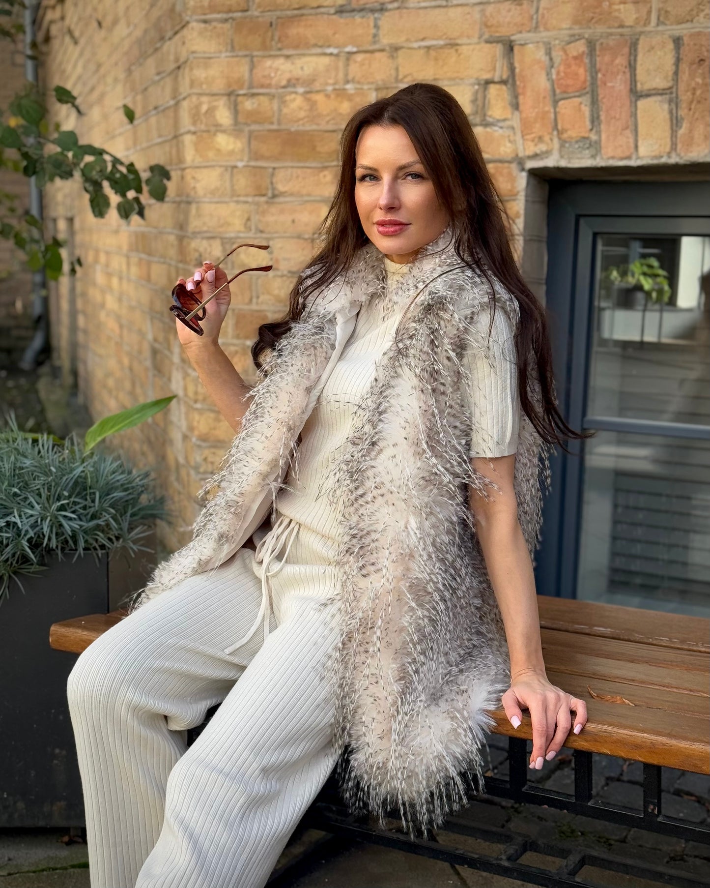 VESTE PŪKAINĀ AR KRĀDZIŅU MIX