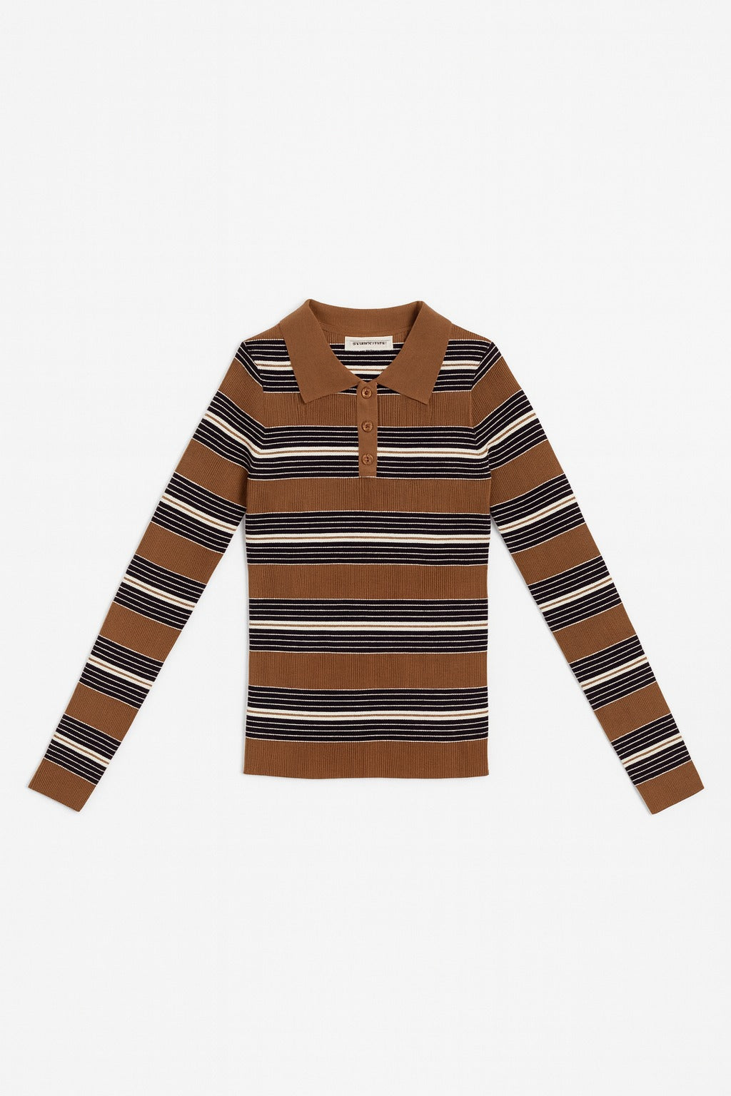 Svītrains polo tops