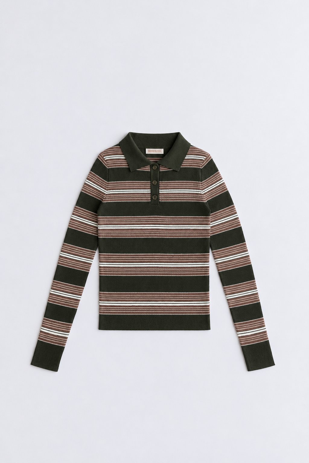 Svītrains polo tops