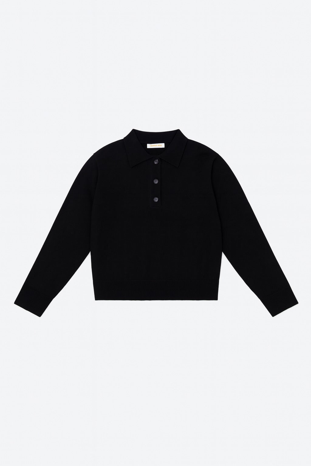 Klasiskais polo tops ar garām piedurknēm