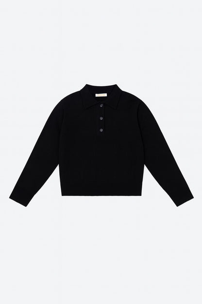 Klasiskais polo tops ar garām piedurknēm