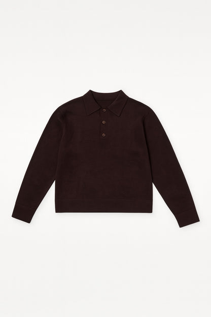 Klasiskais polo tops ar garām piedurknēm