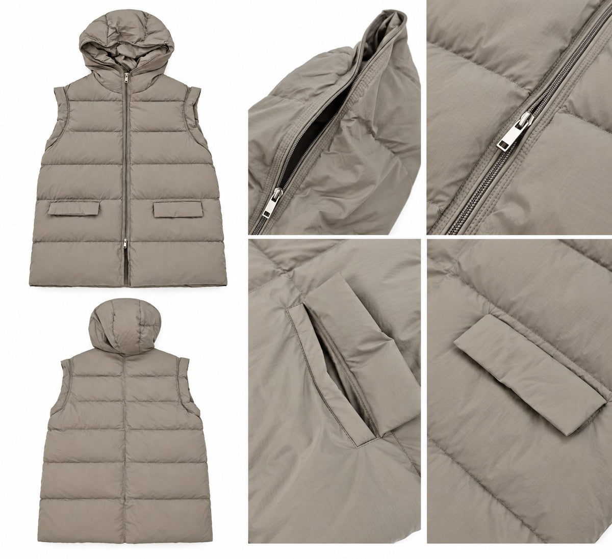 Dūnu veste ar garo rāvējslēdzēju