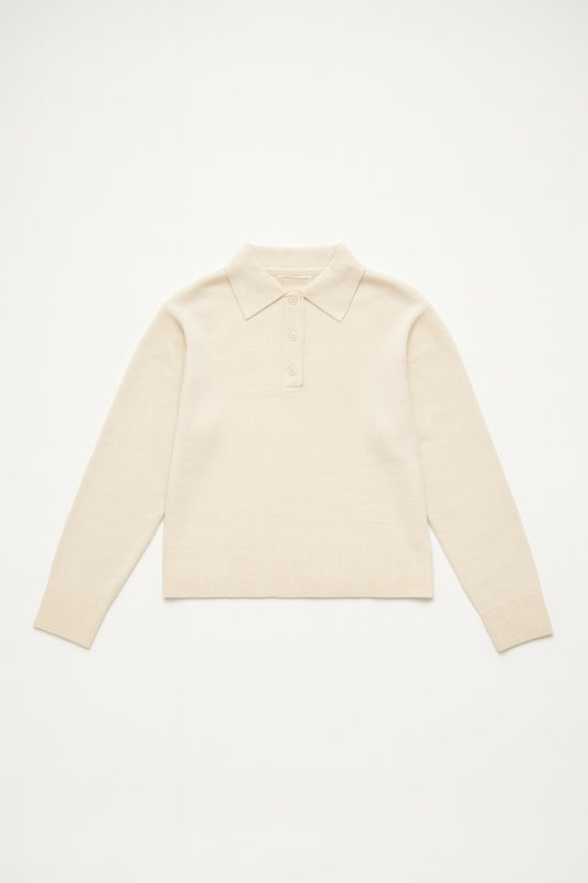 Klasiskais polo tops ar garām piedurknēm