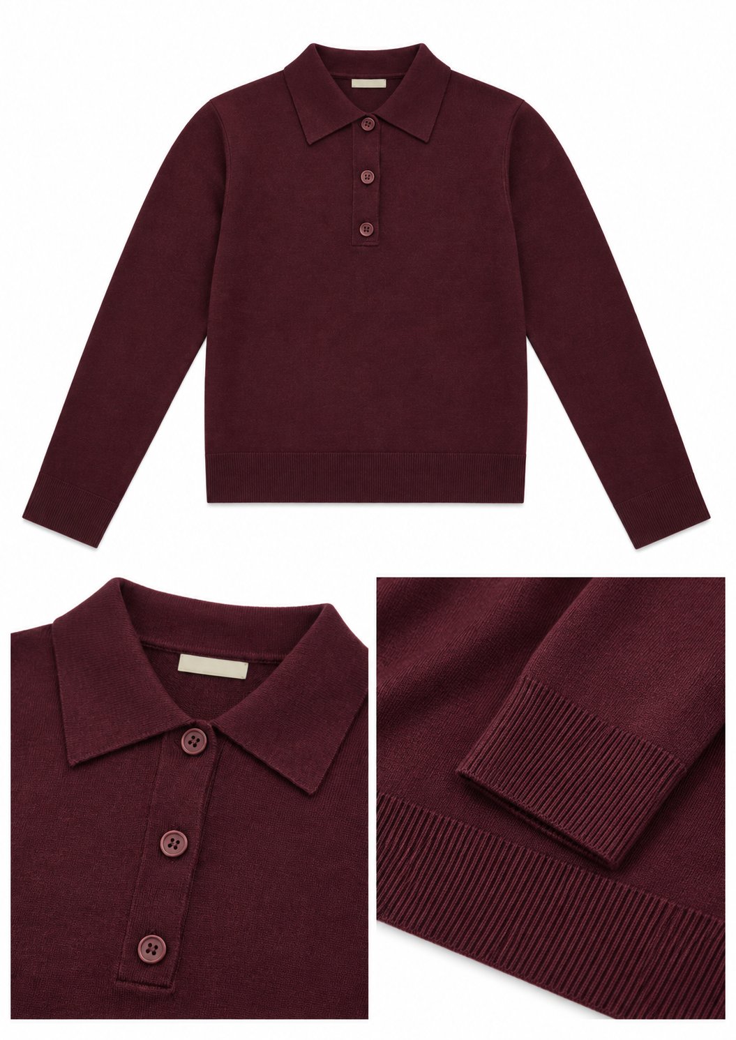 Klasiskais polo tops ar garām piedurknēm