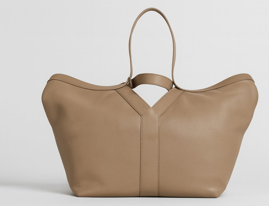 Lielā ādas tote bag