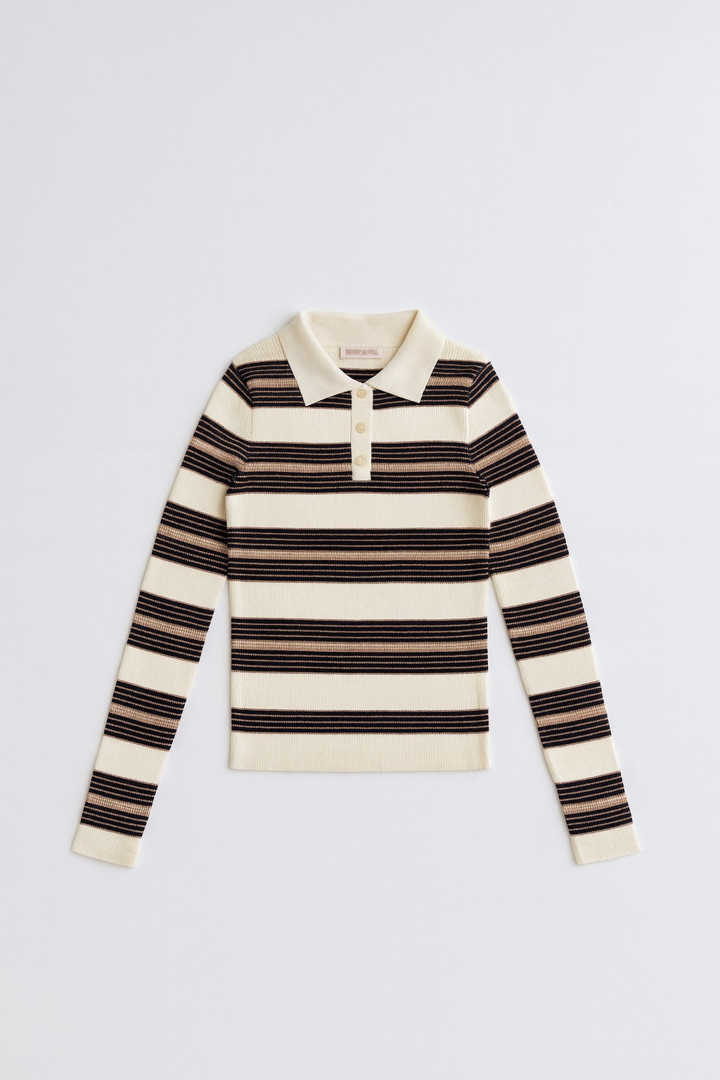 Svītrains polo tops