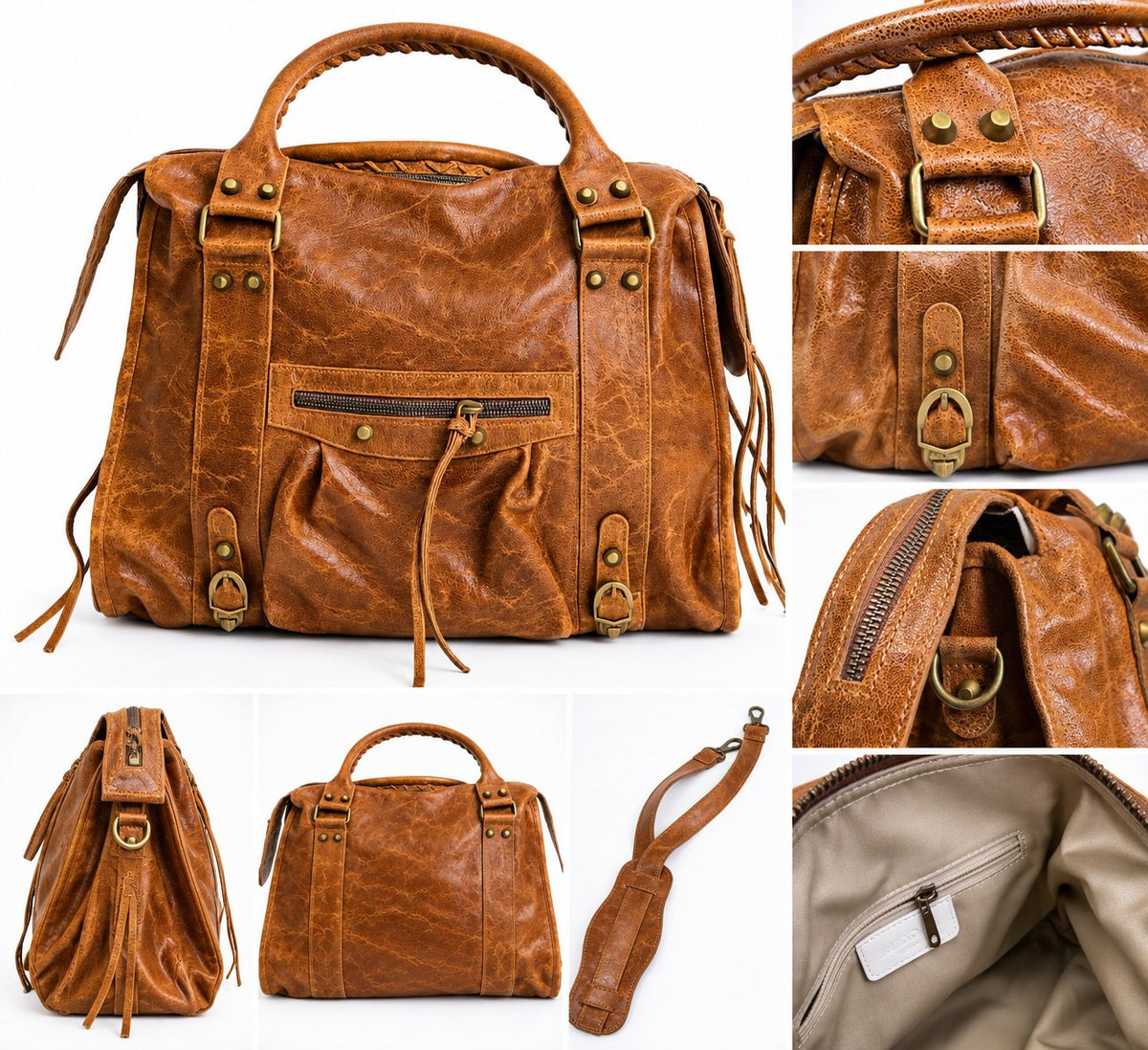 Vintage stila rokassoma